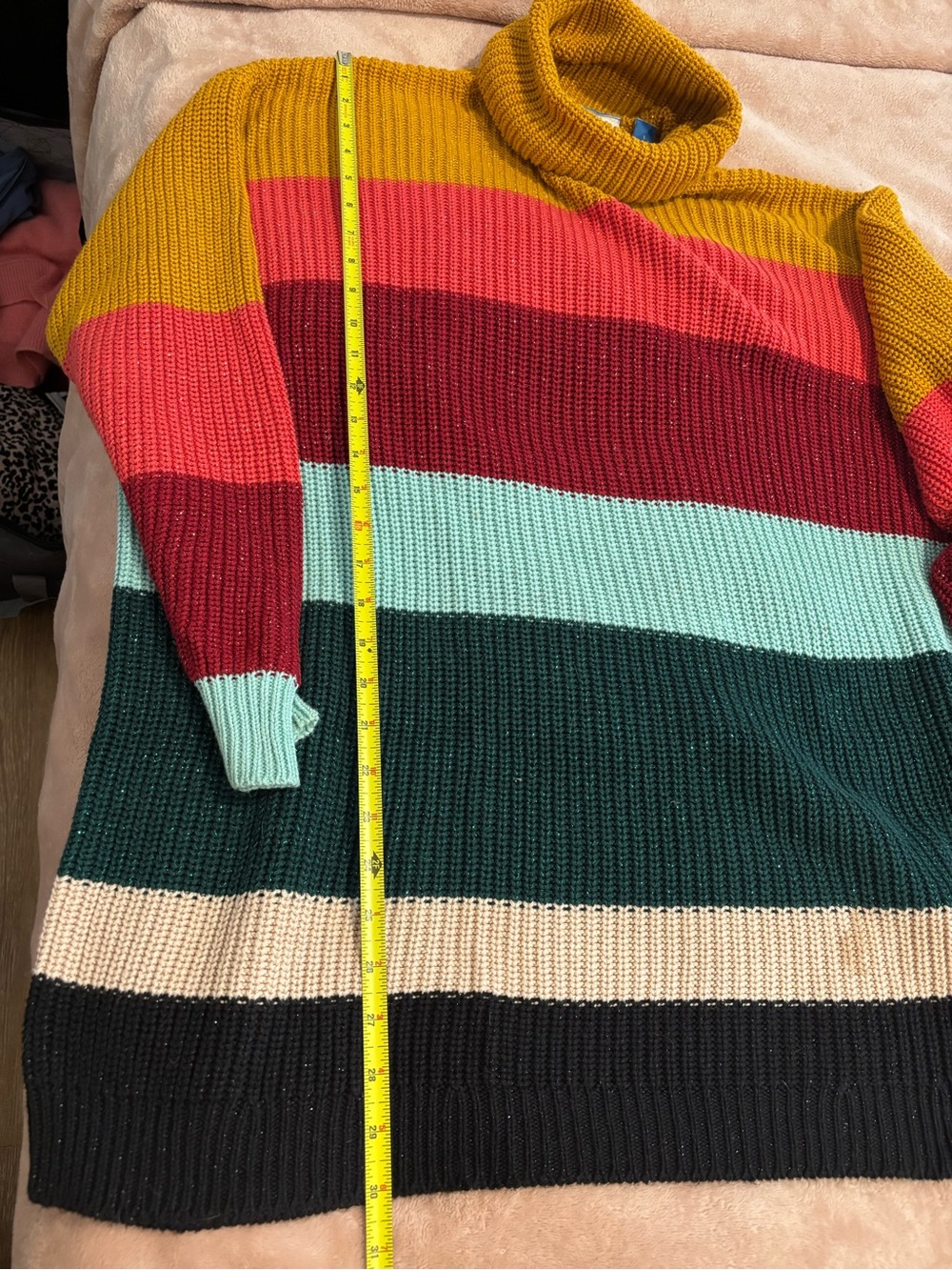 FARM Rio Striped Turtleneck Dress - Picture 4 of 5